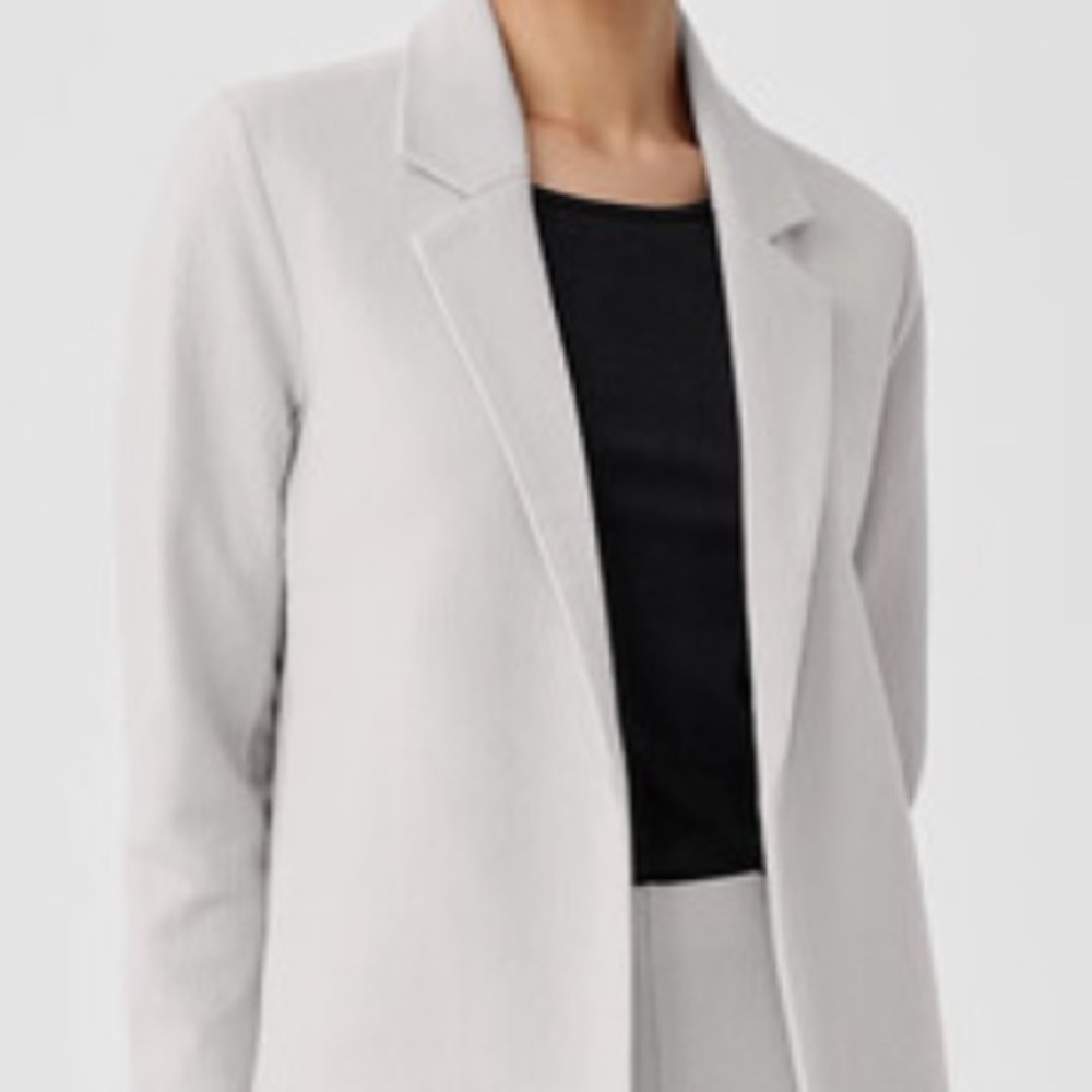 Eileen Fisher Boiled Wool Jersey Blazer, new without tags - Picture 4 of 7